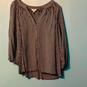 Crown & ivy Small Check Gingham Top